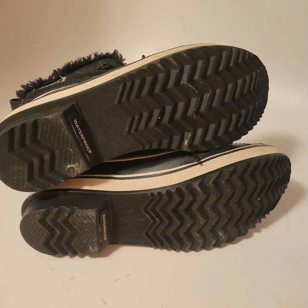 Sorel Tivoli Mid Black Leather Waterproof Boots - Picture 5 of 15